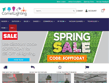 Tablet Screenshot of cometlighting.co.uk